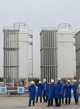 國家發(fā)改委調(diào)研組蒞臨六安新奧燃氣調(diào)研指導